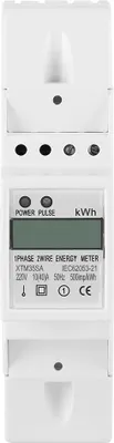 Obrázek produktu pro Digitální jednofázový elektroměr na DIN lištu 10–40 A s LCD displejem – přesný elektronický měřič kWh