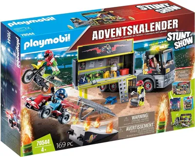 Produktbild von PLAYMOBIL® 70544 - Stuntshow - XXL-Adventskalender