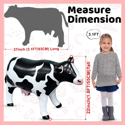 Imagen del producto de Vaca inflable, 94 cm, accesorio decorativo para fiestas en la piscina