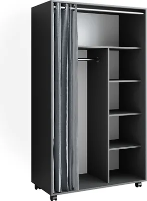 Produktbild von Kleiderschrank Vicco Doros Grau 100 x 168 cm, Model 40634