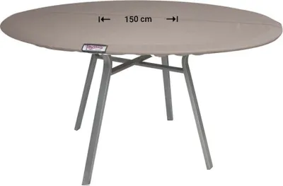 Produktbild von Raffles Covers Wetterhaube für runder Tischplatten Ø 150 cm | Atmungsaktiv | Wasserdicht | UV-beständig | Doppelnähte | Elastischer Kordelzug