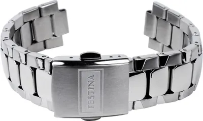 Produktbild von Festina Uhrenarmband 19mm | Edelstahl silbern mattiert/glänzend F16387