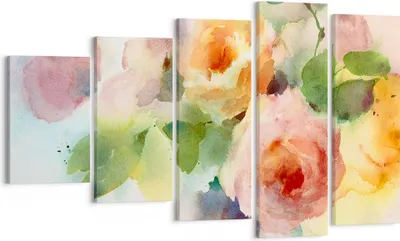 Produktbild von Bild auf Leinwand - Leinwandbild - Rose Blume Garten - 100x60cm - Wand Bild - Wanddeko - Wandbilder - Leinwanddruck - Bilder - Kunstdruck - Wanddekoration - Leinwand bilder - Wandkunst - EG100x60-3910