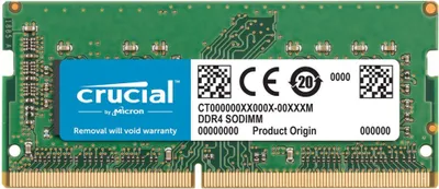 Produktbild von Crucial 16GB DDR4 2400, 16 GB, 1 x 16 GB, DDR4, 2400 MHz, 288-pin DIMM