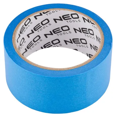 Productafbeelding van NEO TOOLS Verfschilderstape Blau 48mm x 25m: Extra brede afplaktape, UV-bestendig, 140 micron, professionele verfschilderstape voor binnen- en buitengebruik