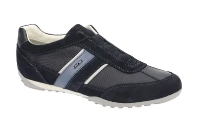 Produktbild von Geox WELLS Herrenschuhe - sportliche Slipper - Halbschuhe blau Freizeit NEU