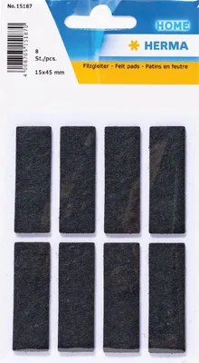 Image de HERMA 15187 HERMA Filzgleiter schwarz 15x45 mm