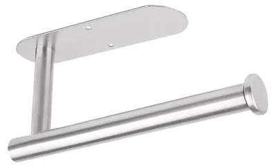 Imagen del producto de Soporte para rollos de cocina de acero inoxidable con tiras adhesivas