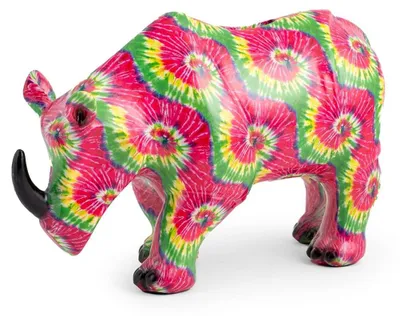 Productafbeelding van spaarpot Rhinokeron van polyresin, 27 x 11 x 18 cm