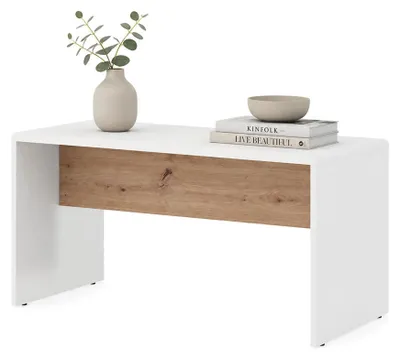 Produktbild von Limatola - Couchtisch, 90x50x47h cm Weiß Matt, Rechteckig