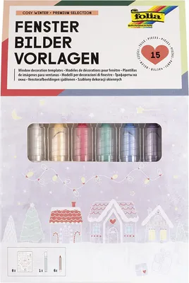 Obrázok produktu pre folia šablóny obrázkov na okno "COSY WINTER" - Premium
