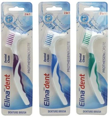 Produktbild von ELINA Zahnbürste 1er Prothesenbürste 16cm