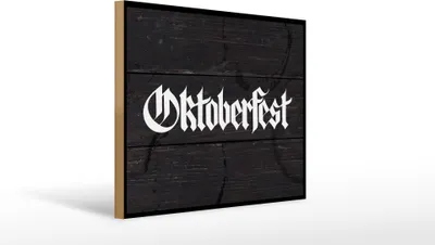 Produktbild von Holzschild   Bier Feiern München, 40x30 cm, Holzschilder Spruch Getränke Alkohol Bier Bayern