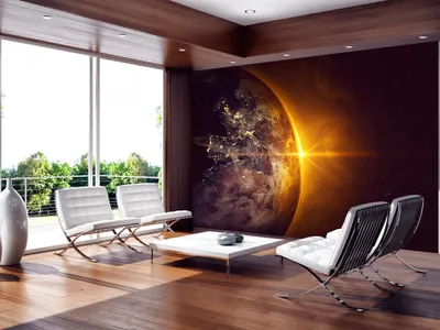 Immagine prodotto di Carta da parati in tessuto effetto terra dorata, dimensioni 400x280 cm – Carta da parati moderna, ideale per soggiorno, decorazione murale, corridoio, ufficio. Codice prodotto: n-B-0003-a-a
