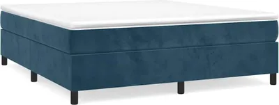 Produktbild von vidaXL Boxspringbettgestell Dunkelblau 180x200 cm Samt