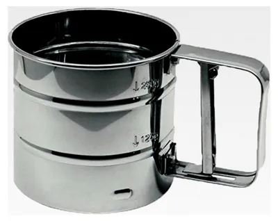 Produktbild von Einhandsieb für Patisserie, Silber, 4,13 x 3,54"