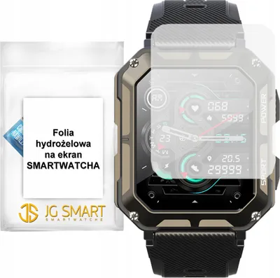 Zdjęcie produktu dla Folia ochronna na ekran smartwatcha JG SMART JGS C20 PRO Folia Hydrożelowa
