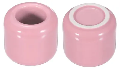 2er-Set Keramik-Teelichthalter, rosa, 1,8 x 3,2 cm, für Tischdekoration
