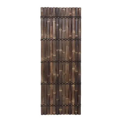 Obrázok produktu pre Panel z polkruhových bambusových tyčí tmavohnedej farby 90 x 240 cm (bambusový plot)
