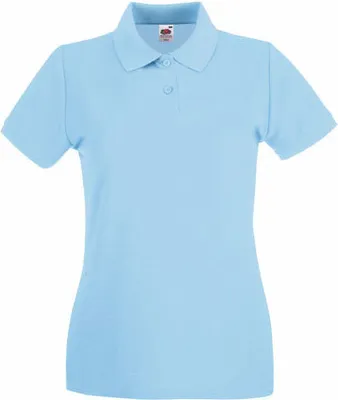 Produktbild von Fruit of the Loom - Lady-Fit Premium Polo - Sky Blue - S
