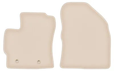 Produktbild von DURBAN Beige Velours-Fußmatten vorne für Toyota Verso Minivan (2009-2013)