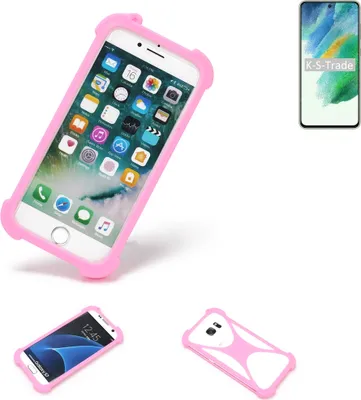 Produktbild von K-S-Trade Handy Hülle kompatibel mit Samsung Galaxy S21 FE SD888 Schutz Hülle Bumper Silikon Schutz Hülle Cover Case Silikoncase Silikonbumper TPU