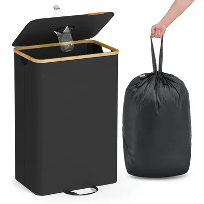 Produktbild von SONGMICS Pfandflaschen-Sammelbehälter, 95 L Flaschensammler Leergut, Recycling