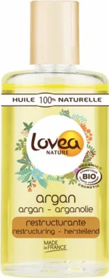 Immagine prodotto di Lovea Olio ristrutturante all'argan 100% naturale 100 ml Olio corpo rigenerante naturale BIO all'argan