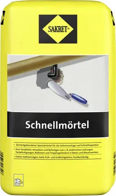 Produktbild von SAKRET Schnellmörtel 10 kg Sack