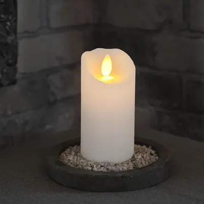 Zdjęcie produktu dla Świeca Led woskowa GLOW biała 10cm