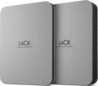 Produktbild von Externe Festplatte, LaCie Mobile Drive, 5 TB, USB-C, Moon Silver, STLP5000400