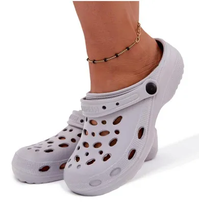 Produktbild von Damen graue Schaumstoff-Clogs mit Chodaki Parker 37