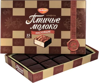 Produktbild von Konfekt - Ptitschje Moloko, mit Sahnegeschmack, Rot Front, 200 g