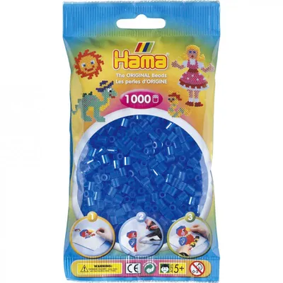 Produktbild von Hama 1000 Perlen blau transparent