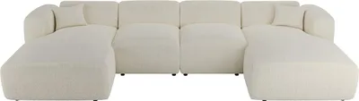 Produktbild von Großes Ecksofa aus weißem Buchenholz - POGNI von Maison Céphy