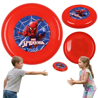 Produktbild von MARVEL Spider-Man fliegendes Frisbee für Kinder, Spielscheibe für den Garten, 23 cm