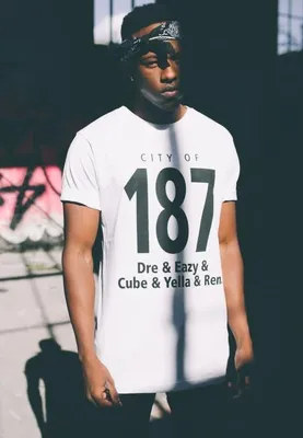 Image de Urban Classics T-shirt homme 187 Tee, Taille:XS, Couleur:white