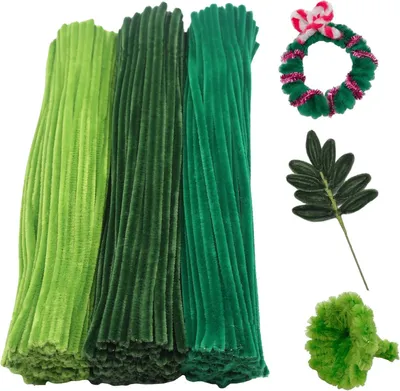 Produktbild von Pfeifenreiniger 300 Stück, 30 cm, grün, für Basteln
