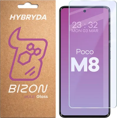 Produktbild von Flexibles Hybridglas für Xiaomi POCO M8 5G, Bizon Glass Mule