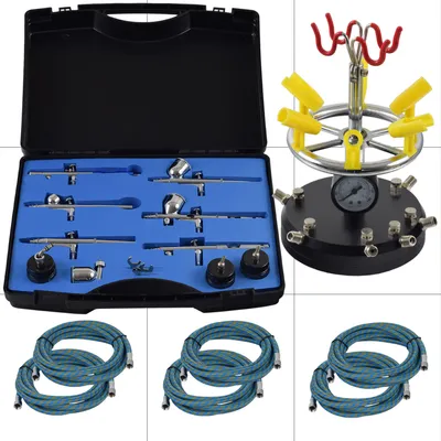 Produktbild von Agora-Tec® Airbrush Pistolen Set AT-AS-02-I-6