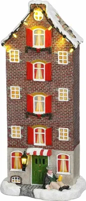 Produktbild von Luville Weihnachtsdorf Grachtenpand - 12x8x28 cm - Polyresin - Mehrfach