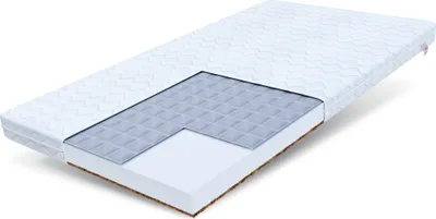 Produktbild von Kindermatratze Babymatratze 80x140 cm BIANCA Höhe ca. 9 cm mit Kokos Buchweizen H2 H3 Kaltschaummatratze mit waschbarem Premium Bezug