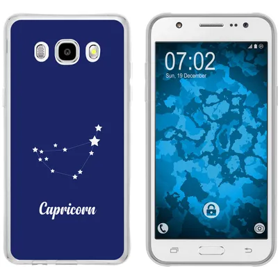 Produktbild von PhoneNatic Case kompatibel mit Samsung Galaxy J5 (2016) J510 Silikon-Hülle SternzeichenCapricornus M7
