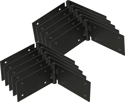 Obrázek produktu pro KOTARBAU® Sada 10 dveřních závěsů Závěs na skříňku Nábytkový závěs 200x50 mm válcovaný černý
