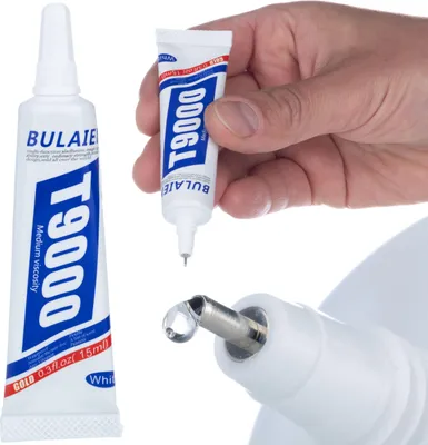 Obrázok produktu pre Rosfix T-9000 – Lepidlo | 15 ml, Priehľadné, So Slabým Zápachom | Na Kov, Sklo, Keramiku, Bambus, Drevo, Textil, Elektroniku | Univerzálne Lepidlo