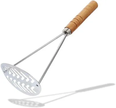 Productafbeelding van Aardappelstamper - Ergonomisch handvat - Duurzaam roestvrijstaal
