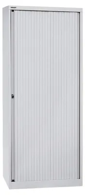 Produktbild von BISLEY Rollladenschrank EuroTambour, 4 Fachböden, 5 OH, Metall, Lg645 Rollladen/Korpus Lichtgrau, 43 x 80 x 198 cm