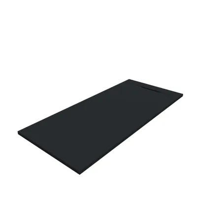 Produktbild von SANYCCES SIENA Rechteckige Duschwanne SanyDur Gel Coat 190 x 70 cm, schwarz