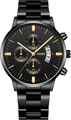 Image de Montre OR-12066 Noire/Dorée - Élégance Sportive pour Hommes KP12066