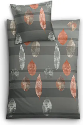 Produktbild von Kleine Wolke Bettwäsche Satin, Laurus Anthrazit, 1-155x220 /1-80x 80